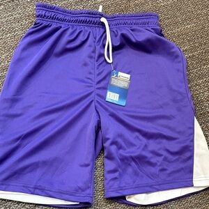 Vibrant Purple Reversible Men's Athletic Shorts